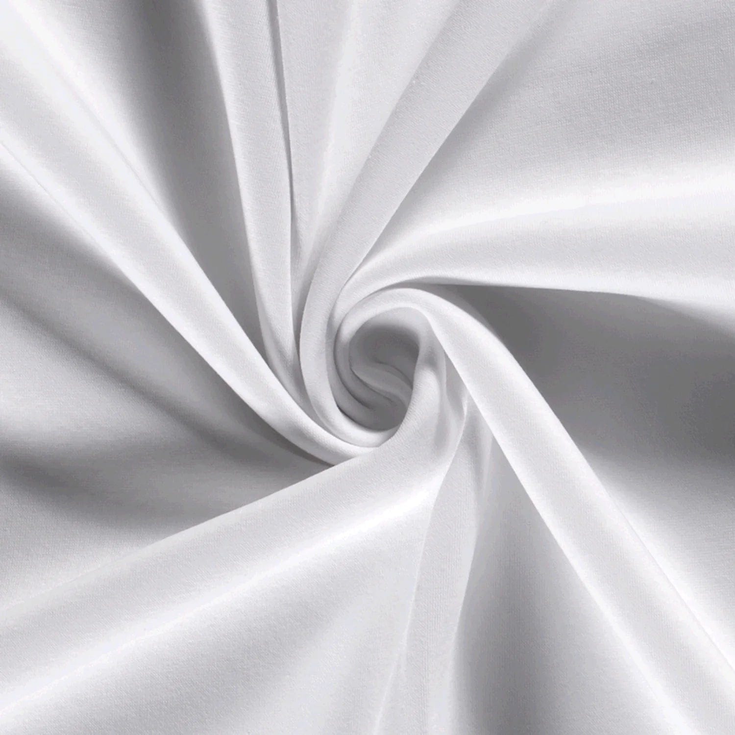Tricot coton molletonné - blanc 285 g/m²