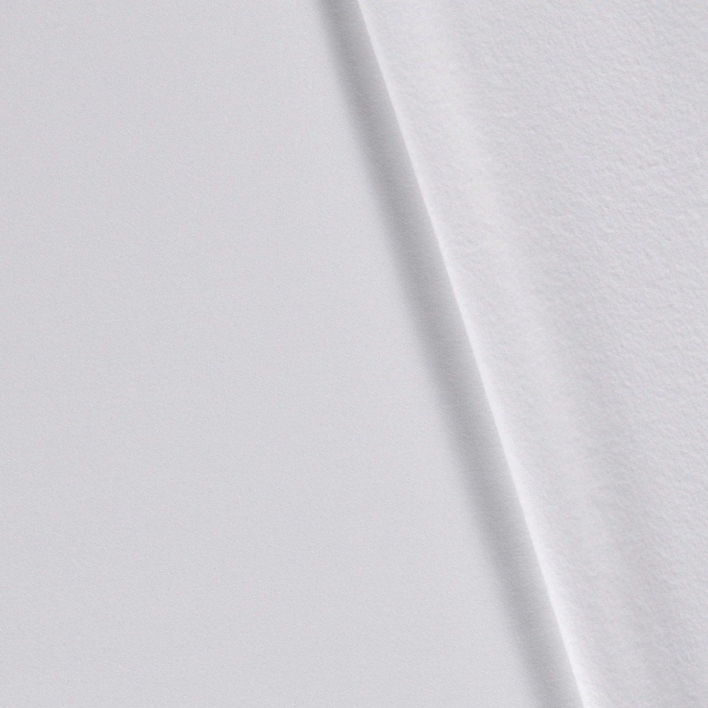 Maille ouatinée en coton blanche 285 g/m²