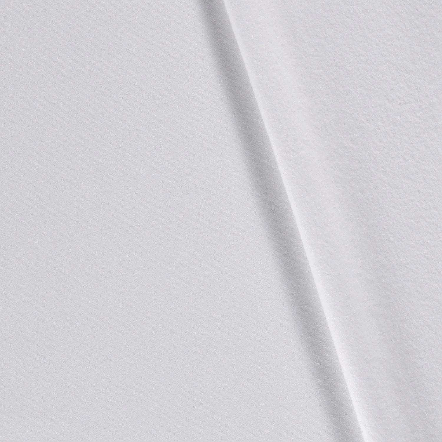 Maille ouatinée en coton blanche 285 g/m²