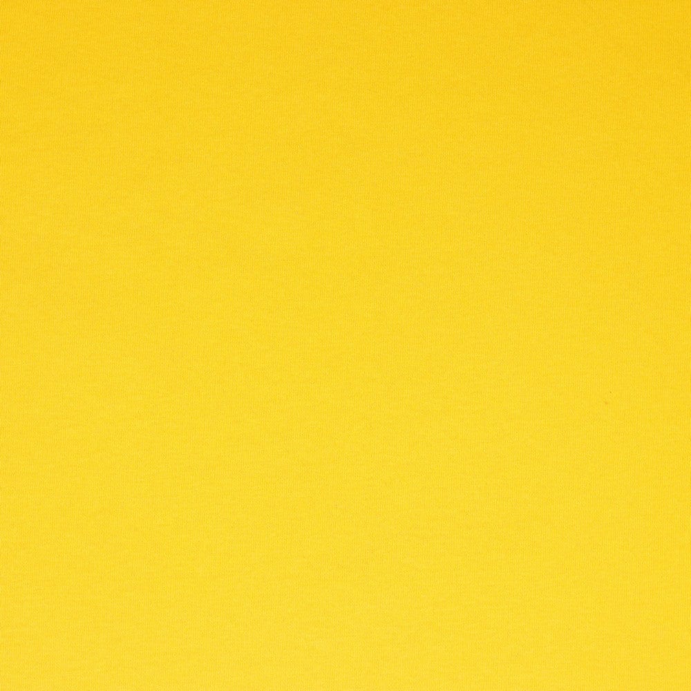 Jersey ouaté en coton - jaune 285 g/m²