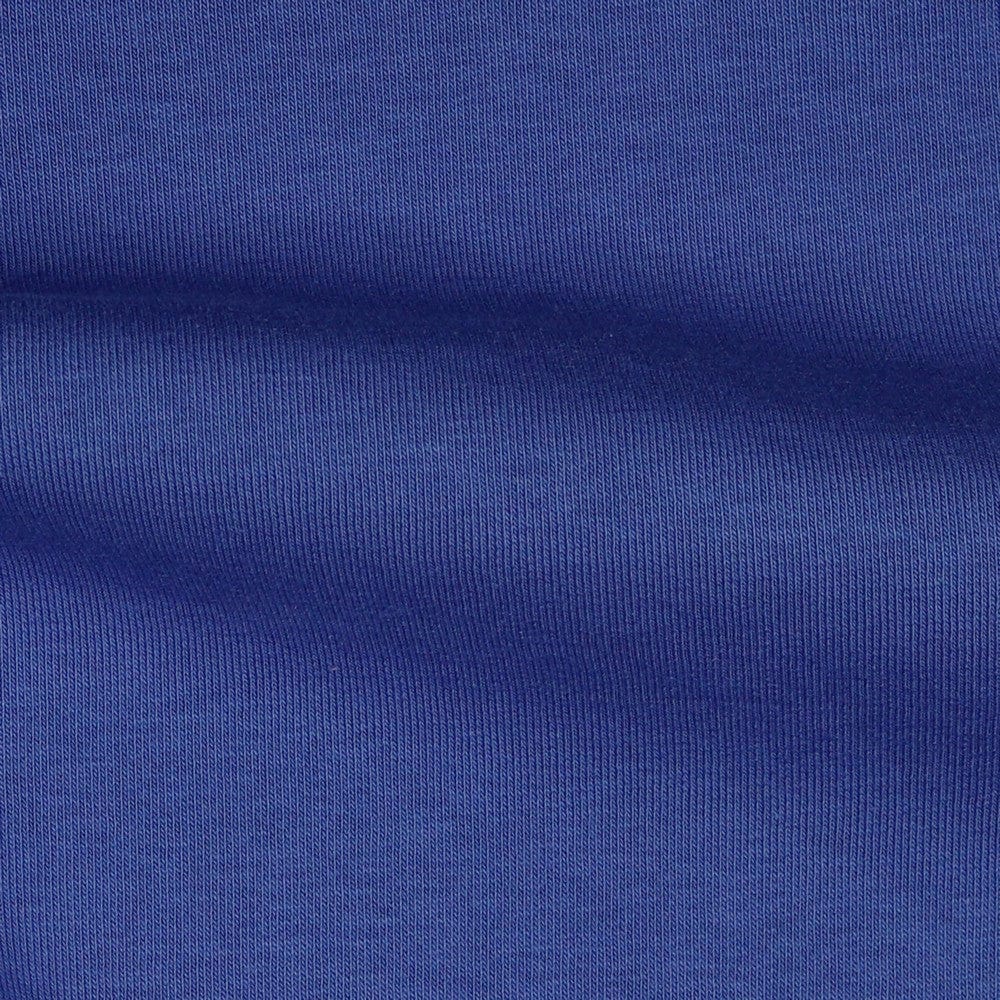 Baumwoll-gewärmte Strickware, kornblumenblau 285 g/m²
