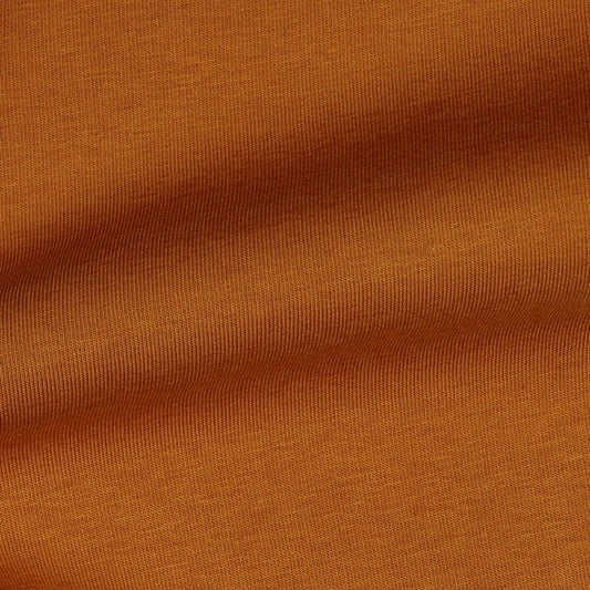 Cotton insulated jersey - rust tone 285 g/m²