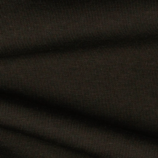 Cotton insulated knit fabric-chocolate brown 285 g/m²