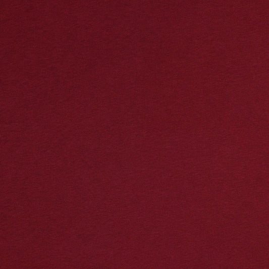 Insulated cotton knit fabric - dark red 285 g/m²