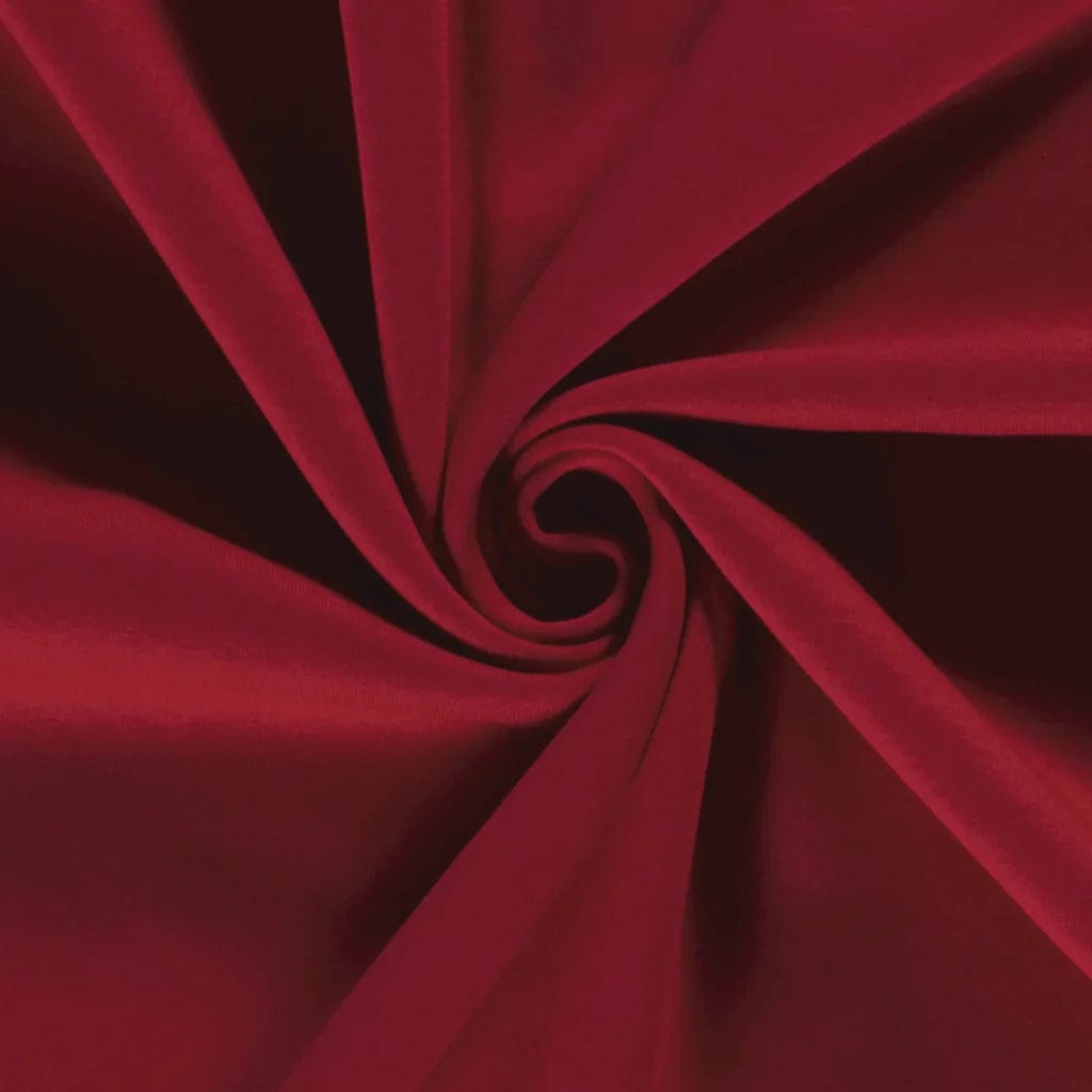 Cotton brushed knit - dark red 285 g/m²