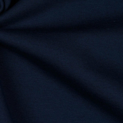 Jersey ouatiné en coton - bleu foncé 285 g/m²