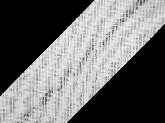 Baumwoll-Schrägband 20 mm-weiß