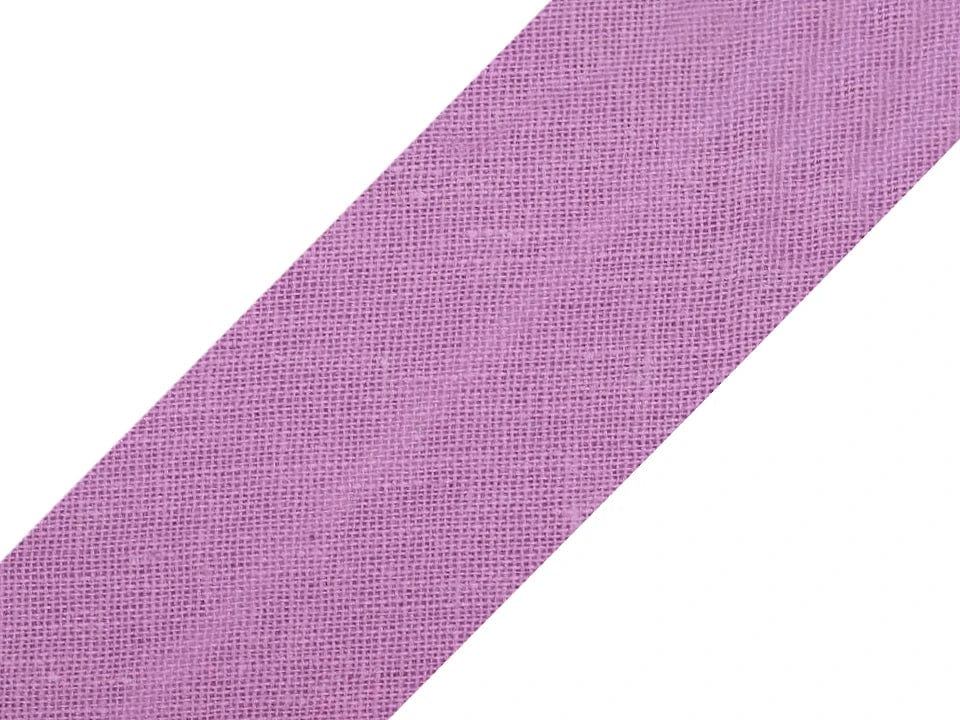 Ruban biais en coton 20 mm-lilas