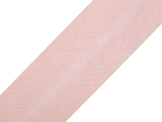 Biais en coton 20 mm - rose poudré