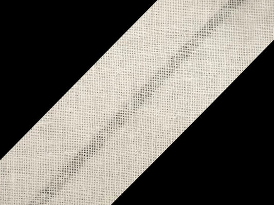 Baumwoll-Schrägband 20 mm, warmweiß