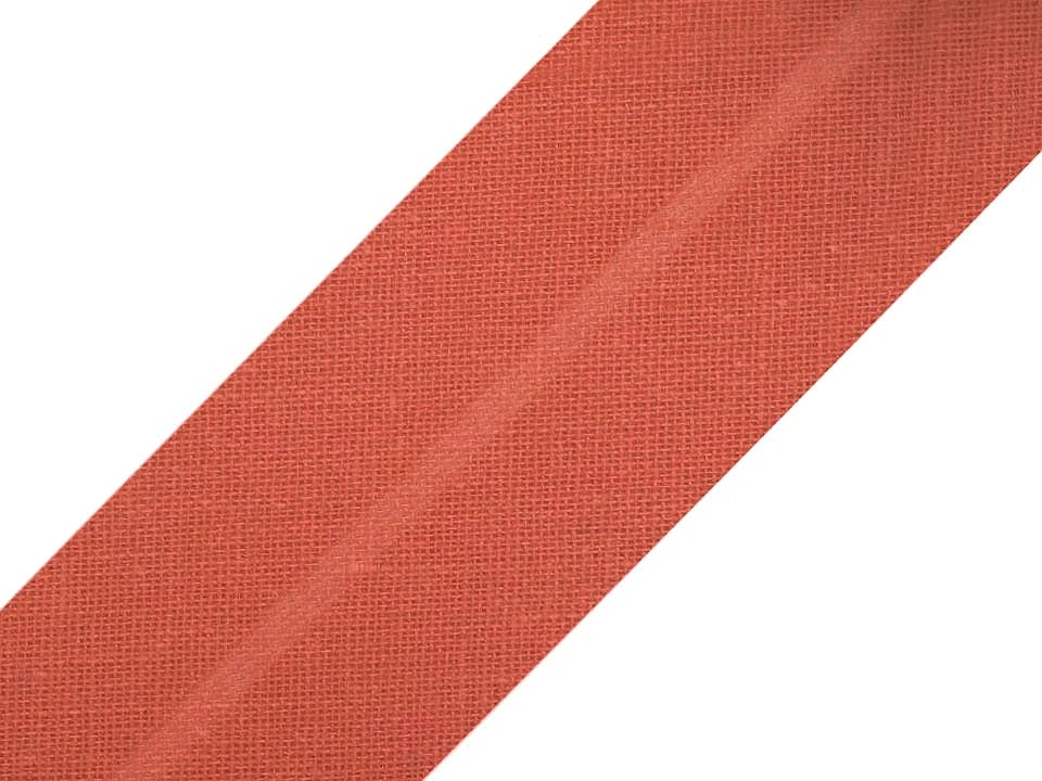 Baumwoll-Schrägband 20 mm – Terrakotta