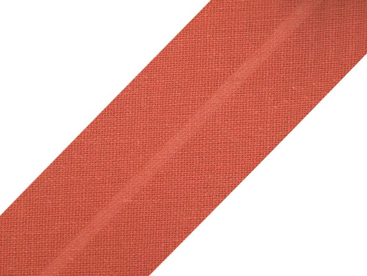 Baumwoll-Schrägband 20 mm – Terrakotta