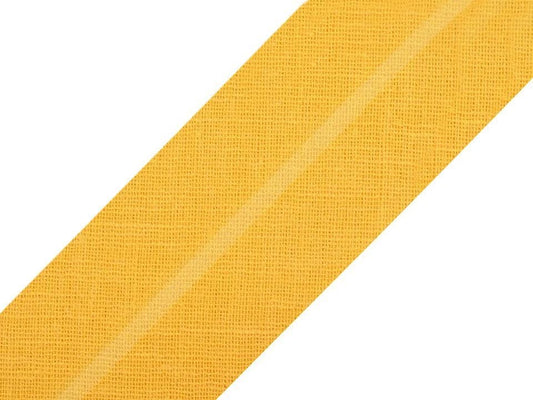 Biais en coton 30 mm-jaune