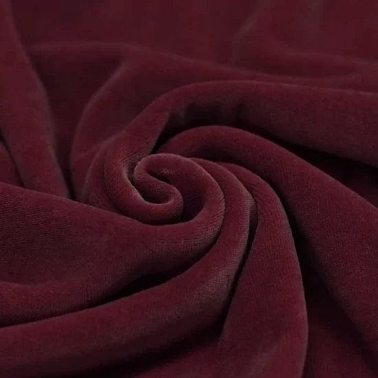 Velours de coton bordeaux 250 g/m²