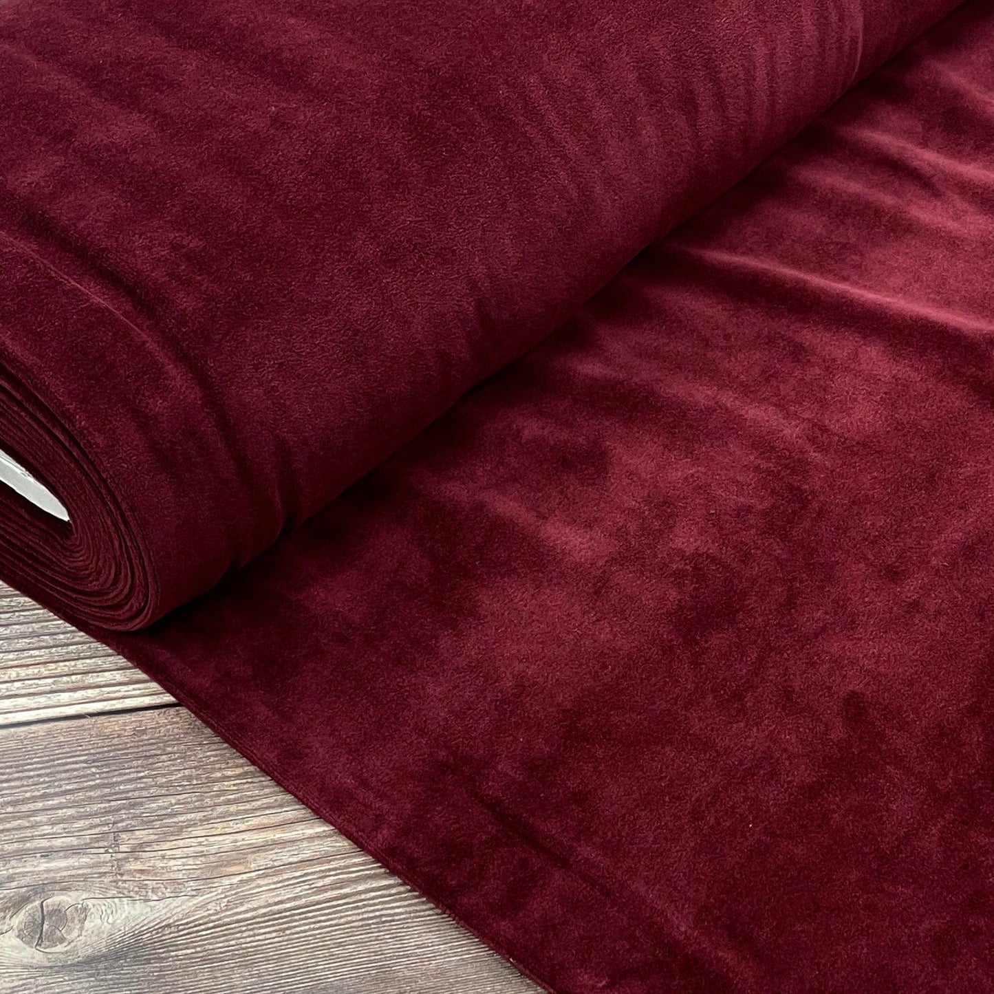 Velours de coton bordeaux 250 g/m²