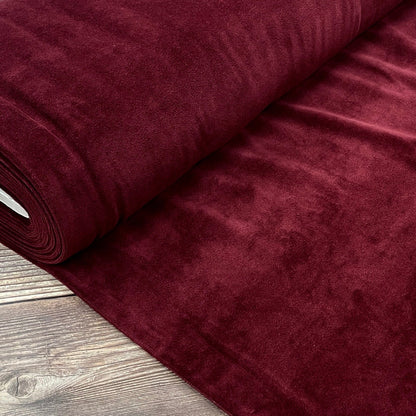 Velours de coton bordeaux 250 g/m²