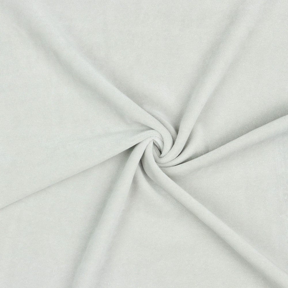 Hellgrauer Baumwollvelours 250 g/m²