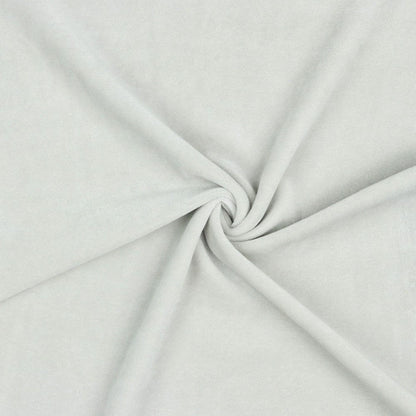 Hellgrauer Baumwollvelours 250 g/m²