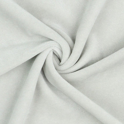 Baumwollvelours, hellgrau 250 g/m²