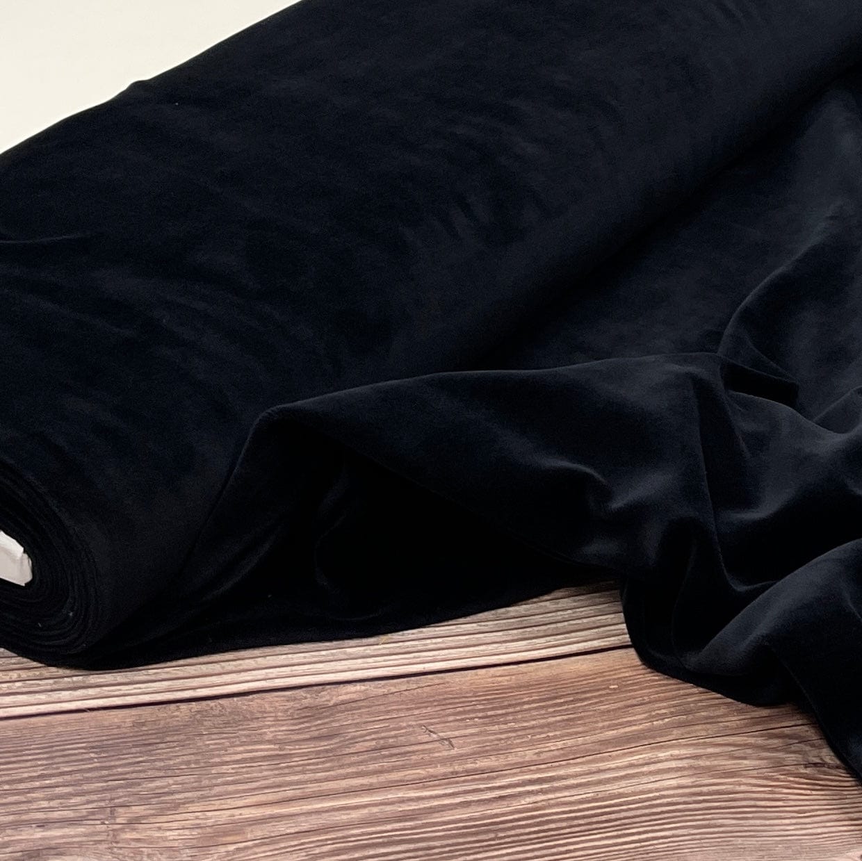 Velours de coton noir 250 g/m²