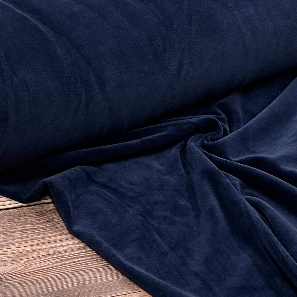 Baumwollvelours, dunkelblau 250 g/m²