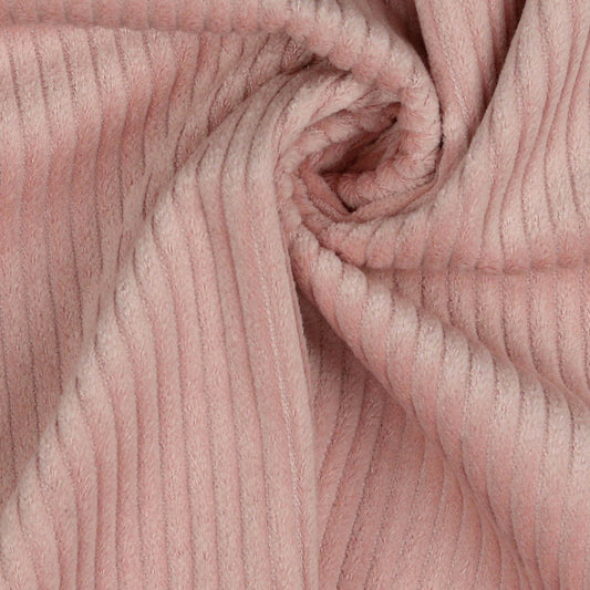 Cotton corduroy - soft pink 280 g/m²