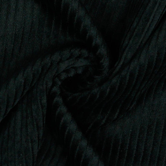 Black cotton velvet 280 g/m²
