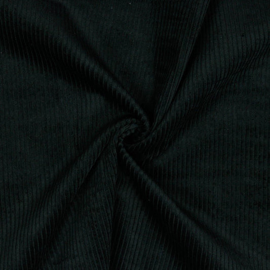 Black cotton velvet 280 g/m²