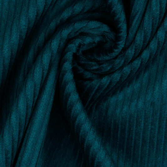 Cotton corduroy - petrol 280 g/m²