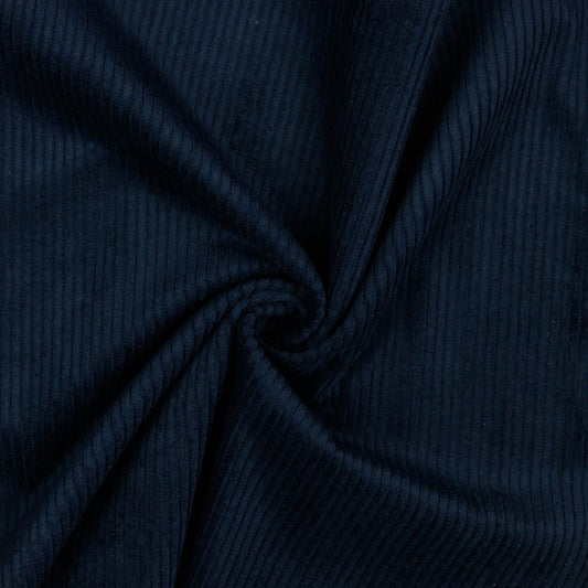 Cotton velvet-dark blue 280 g/m²