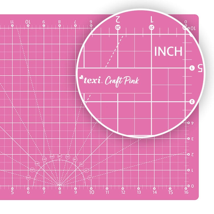 Kit tapis de découpe avec accessoires 60x45 cm-rose