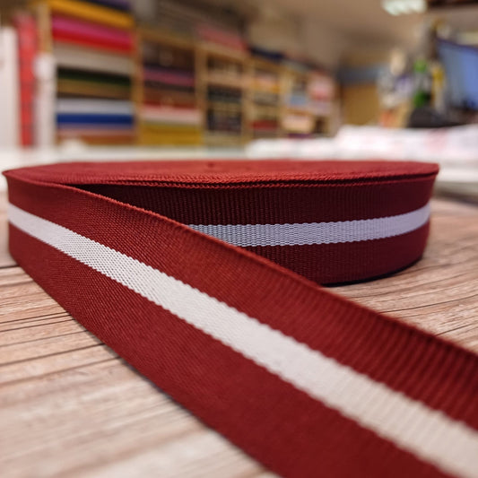 Ruban aux couleurs du drapeau letton 20 mm-LV