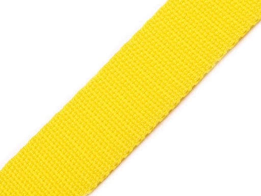 Ruban pour sacs et sangles, 20 mm, jaune
