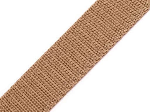 Band für Taschen, Riemen 20 mm, hellbraun