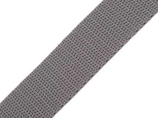 Ruban pour sacs, sangles 20 mm gris