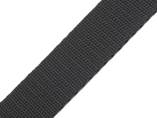 Gurtband für Taschen, Riemen 20 mm, dunkelgrau