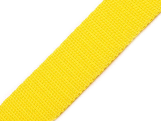 ruban pour sacs, sangles 30 mm - jaune
