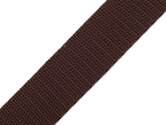 Ruban pour sacs et sangles 30 mm, marron foncé