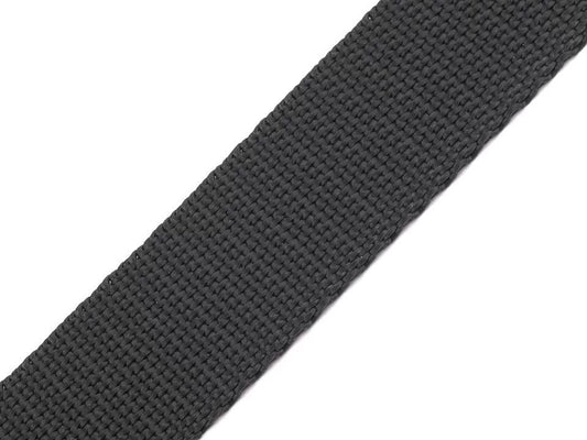 Ruban pour sacs, sangles 30 mm, gris foncé
