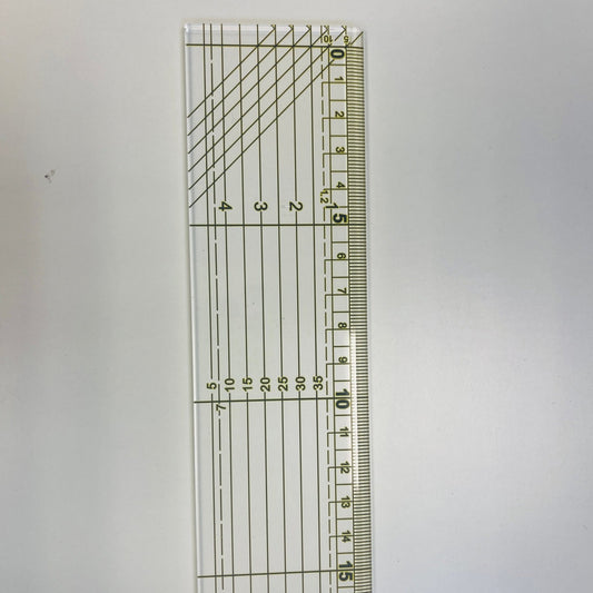 Viivoitin merkinnöillä 50x500 mm