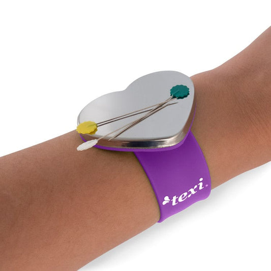 Magnetisches Nadelkissen/Armband – lila