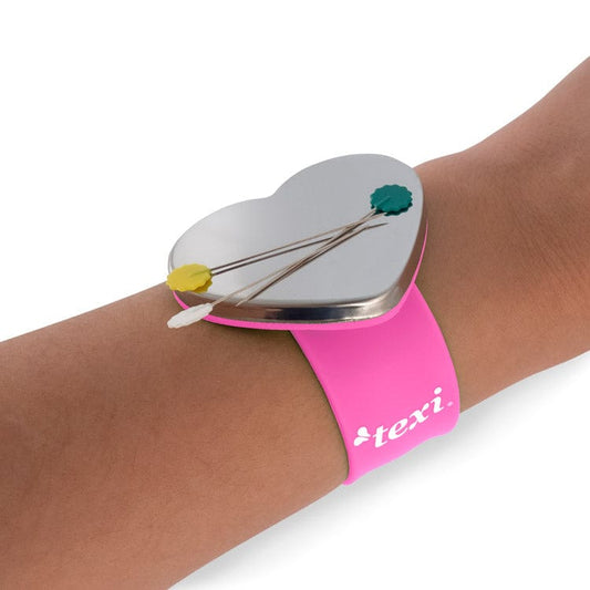 Magnetisches Nadelkissen/Armband – rosa