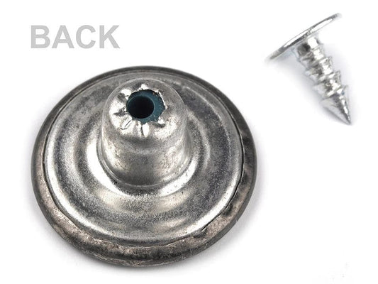 Metall-Jeansknopf 19,9 mm, antik