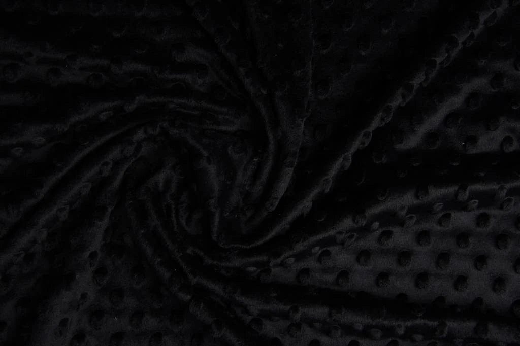Minky Fleece schwarz 260 g/m²