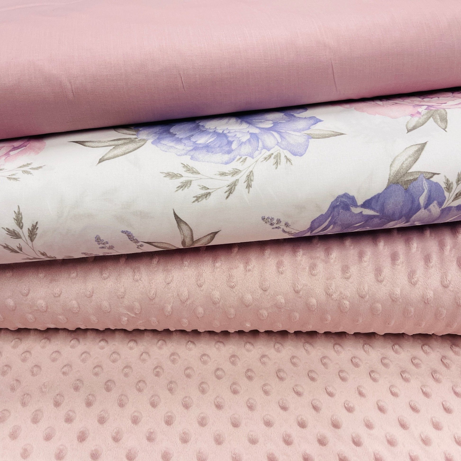 Minky-Fleece in Puderpink 260 g/m²
