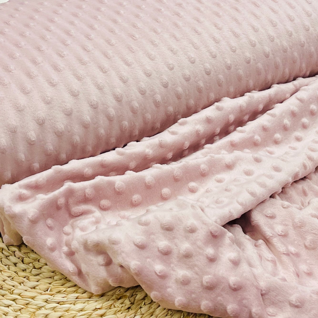 Minky-Fleece in Puderrosa 260 g/m²