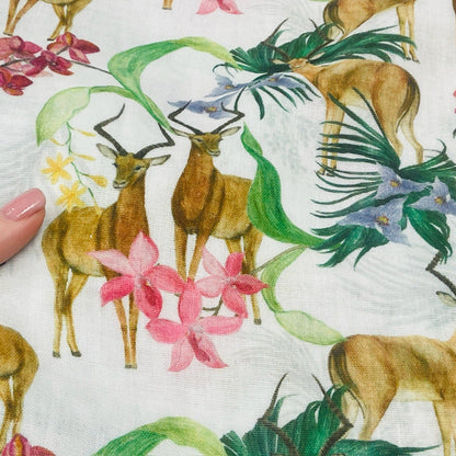 Muslin mit Afrika-Motiv 140 g/m²
