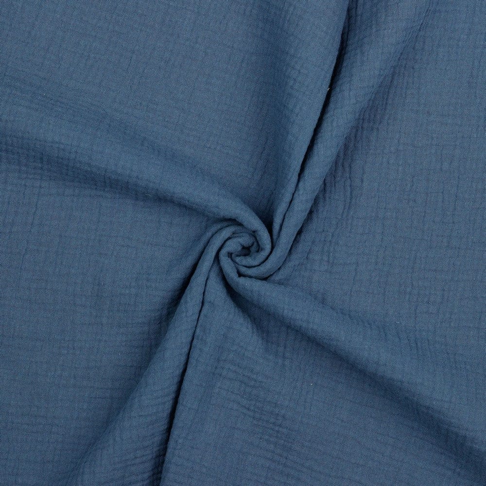 Mousseline bleu indigo 125 g/m²