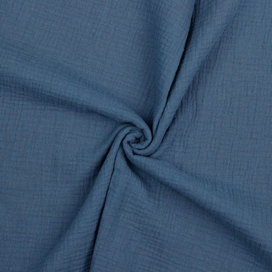 muslin indigo blue 125 g/m²