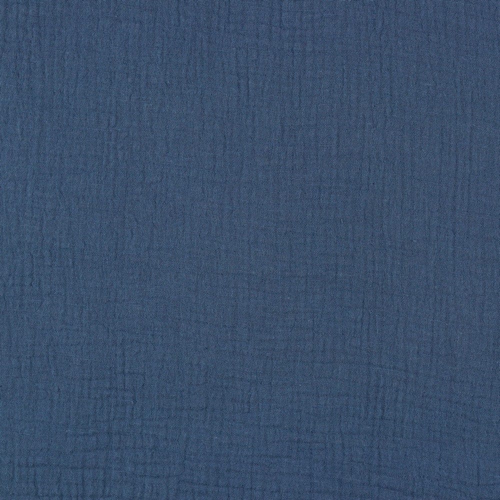 Mousseline bleu indigo 125 g/m²